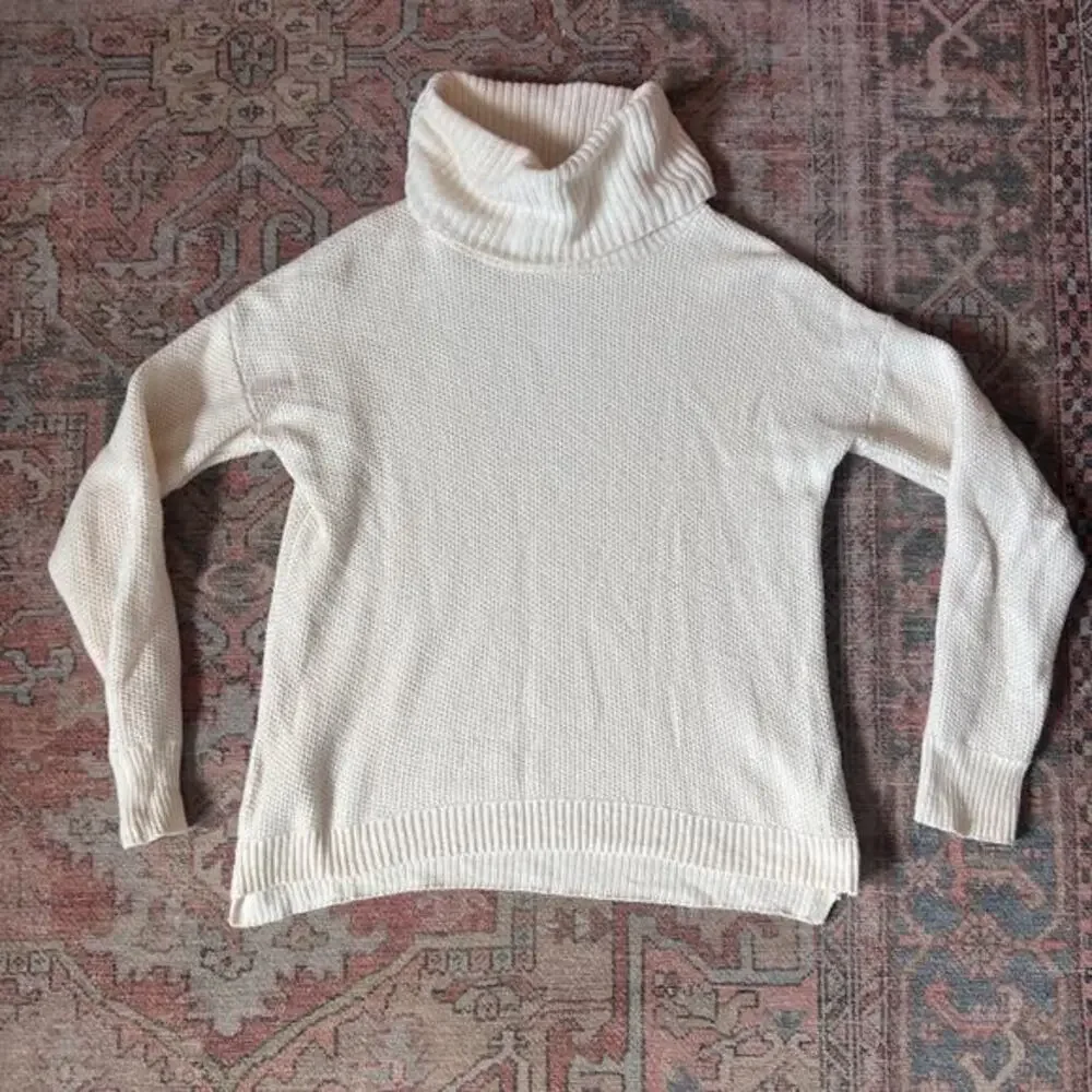 Madewell Cream Turtleneck Sweater - xxs